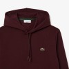 LACOSTE Men's Fleece Hoodie Sweatshirt SH9623 00 BZD Bordeaux