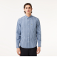 LACOSTE Men's Cotton Regular Fit Checked Poplin Shirt CH6981 00 IR8 Blue