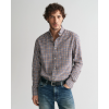 GANT Men's Regular Fit Cotton Light Twill Gingham Shirt 3240193 220 Cacao