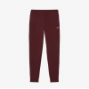 LACOSTE Men's Slim Fit Cotton Fleece Tracksuit Pants XH9624 00 BZD Bordeaux