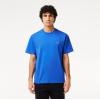 Lacoste Ανδρική Βαμβακερή T-Shirt Μπλούζα Ultra Dry Sport Κανονική Γραμμή TH7618 00 IXW Μπλε