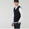 LACOSTE Men's V-Neck Wool Jersey Vest AH2998 00 166 Navy Blue