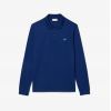 LACOSTE Ανδρική Βαμβακερή Original Μακρυμάνικη Polo Μπλούζα Piqué L.13.12 00 F9F Μπλε Ραφ