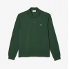 LACOSTE Ανδρική Βαμβακερή Original Μακρυμάνικη Polo Μπλούζα Piqué L.13.12 00 SMI Πράσινο Χακί