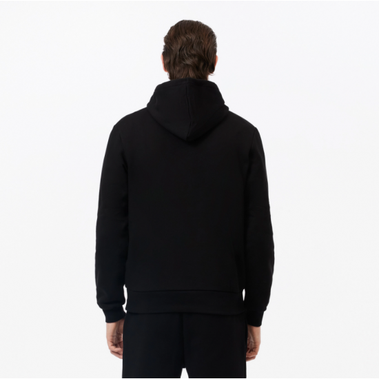 LACOSTE Men's Fleece Hoodie Sweatshirt SH9623 00 031 Black