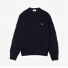 LACOSTE Men's Regular Fit Wool Sweater AH2916 00 166 Navy Blue