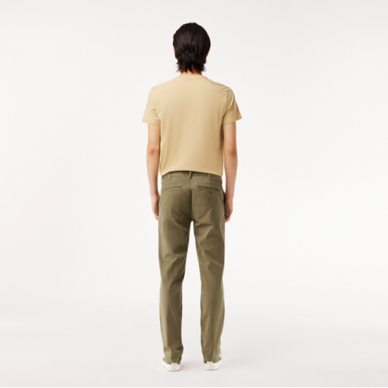 LACOSTE Ανδρικό Ελαστικό Βαμβακερό Παντελόνι Chinos Slim Fit HH2661 00 316 Χακί