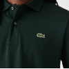 LACOSTE Ανδρική Βαμβακερή Original Μακρυμάνικη Polo Μπλούζα Piqué L.13.12 00 YZP Πράσινο Σκούρο