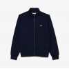 LACOSTE Men's Cotton Regular Fit Brushed Fleece Zip-Up Sweatshirt SH9622 00 166 Dark Blue