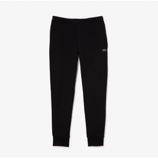 LACOSTE Men's Slim Fit Cotton Fleece Tracksuit Pants XH9624 00 031 Black