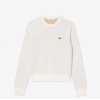 LACOSTE Women's Slim Fit Cotton Sweater C-Neck AF3323 00 70V Flour