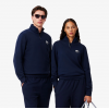 LACOSTE Unisex Regular Fit Cotton Fleece Stand Up Collar Sweatshirt SH2735 00 166 Navy Blue