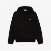 LACOSTE Men's Fleece Hoodie Sweatshirt SH9623 00 031 Black