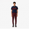 LACOSTE Men's Slim Fit Cotton Fleece Tracksuit Pants XH9624 00 BZD Bordeaux