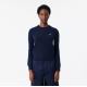 LACOSTE Women's Slim Fit Cotton Sweater C-Neck AF3323 00 166 Navy Blue