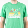 Lacoste Men's Cotton Regular Fit Washed EFffect Tennis Print T-Shirt TH8567 00 UYX Light Green