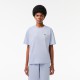 LACOSTE Γυναικεία Βαμβακερή T-Shirt Μπλούζα Άνετη Γραμμή TF7215 00 J2G Γαλάζιο Ανοιχτό
