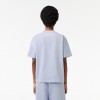 Lacoste Γυναικεία Βαμβακερή T-Shirt Μπλούζα Άνετη Γραμμή TF7215 00 J2G Γαλάζιο Ανοιχτό