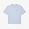 Lacoste Γυναικεία Βαμβακερή T-Shirt Μπλούζα Άνετη Γραμμή TF7215 00 J2G Γαλάζιο Ανοιχτό