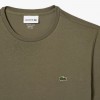 Lacoste Men's Regular Fit Pima Cotton C-Neck Jersey T-Shirt TH6709 00 316 Khaki