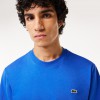 Lacoste Ανδρική Βαμβακερή T-Shirt Μπλούζα Ultra Dry Sport Κανονική Γραμμή TH7618 00 IXW Μπλε