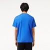 Lacoste Ανδρική Βαμβακερή T-Shirt Μπλούζα Ultra Dry Sport Κανονική Γραμμή TH7618 00 IXW Μπλε