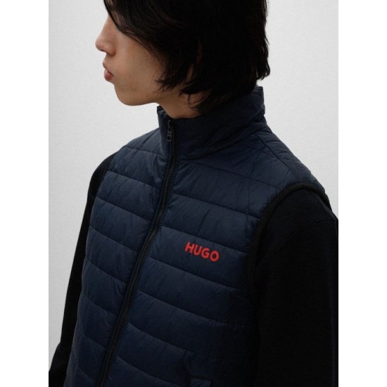 HUGO BOSS Men's Water-Repellent Gilet Bentino2221 50468742 405 Dark Blue