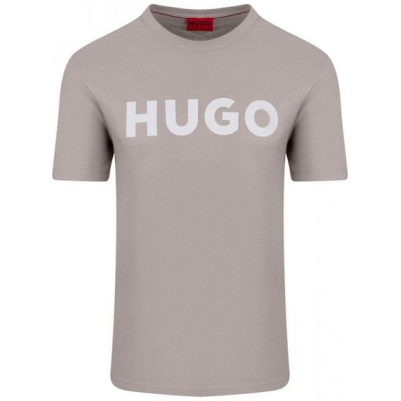 HUGO BOSS Men's Cotton Jersey Regular Fit T-Shirt Dulivio 50467556 055 Light Grey
