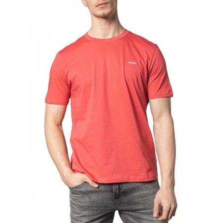 HUGO BOSS Men's Cotton Regular Fit T-Shirt Dero222 50466158 612 Medium Red