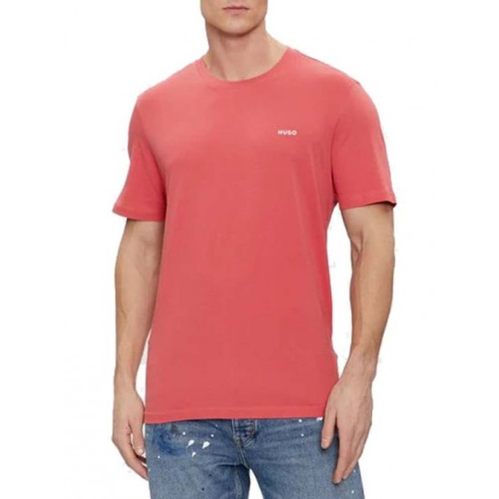 HUGO BOSS Men's Cotton Regular Fit T-Shirt Dero222 50466158 612 Medium Red