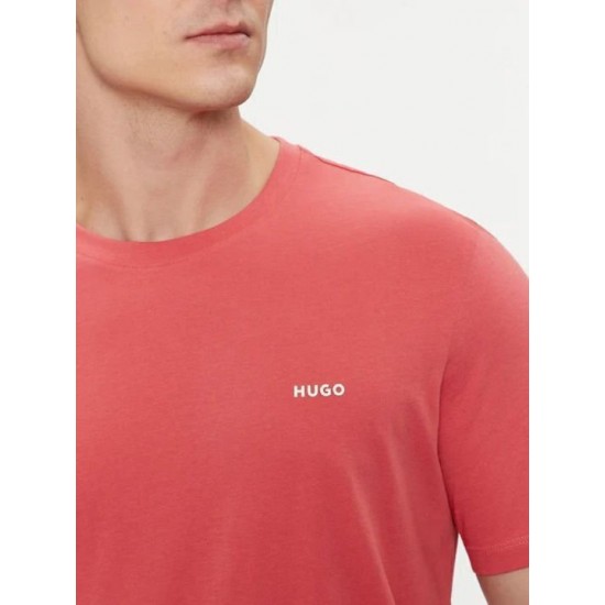 HUGO BOSS Men's Cotton Regular Fit T-Shirt Dero222 50466158 612 Medium Red