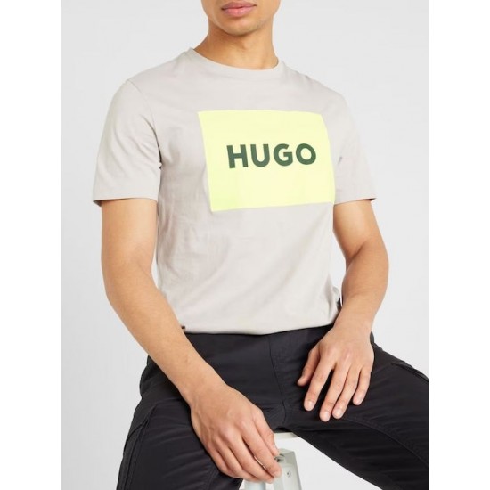 HUGO BOSS Men's Cotton Jersey Regular Fit T-Shirt Dulive222 50467952 055 Light Grey