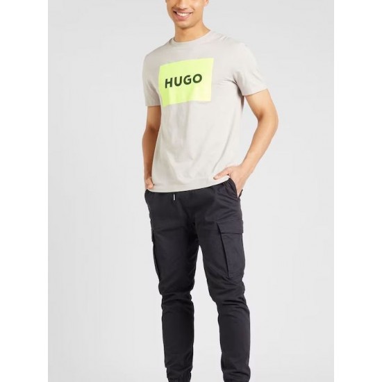 HUGO BOSS Men's Cotton Jersey Regular Fit T-Shirt Dulive222 50467952 055 Light Grey