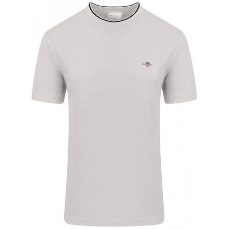 Gant Men's Cotton Regular Fit Pique T-Shirt 2033019 113 Eggshell