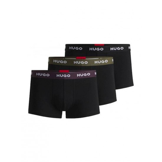 HUGO BOSS Men's Stretch Cotton Trunk Triplet Pack 50517878 988 Open Miscellaneous