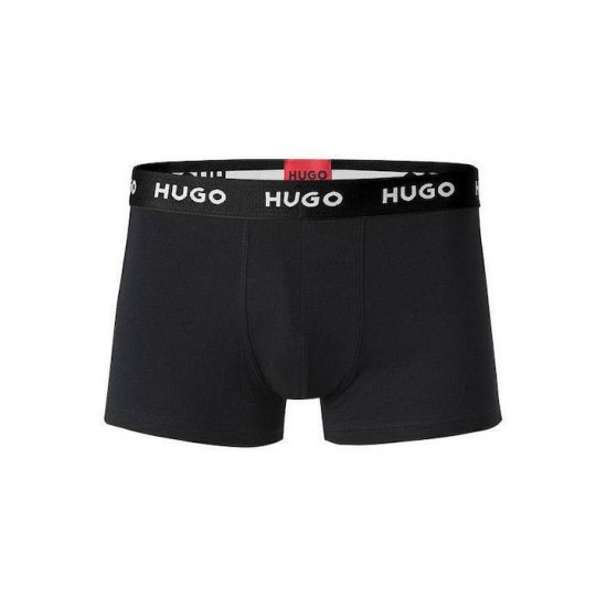 HUGO BOSS Ανδρικό Ελαστικό Εσώρουχο 3 Τεμαχίων Trunk Triplet Pack 50517878 988 Μαύρο