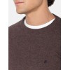 THE BOSTONIANS Men's Regular Fit Lambswool C-Neck MR00012 B795BR Brown