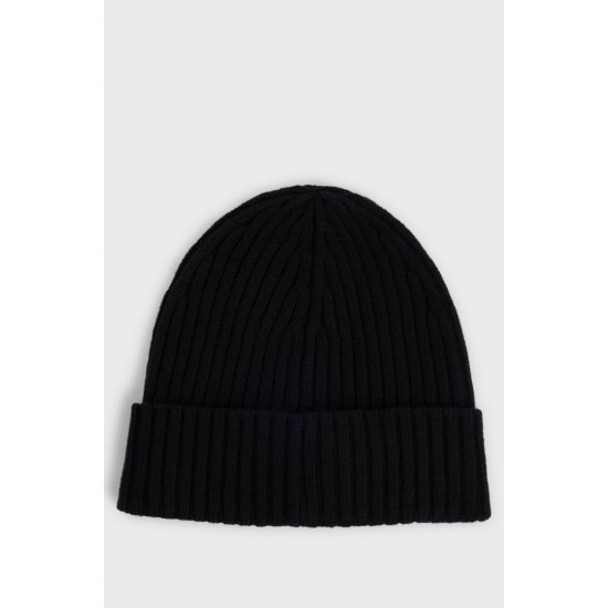 HUGO BOSS Unisex Μάλλινος Σκούφος Beanie X565-7 50527804 001 Μαύρο