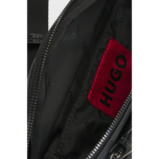 HUGO BOSS Ανδρική Τσάντα Μέσης Nesh R_Bumbag 50529463 001 Μαύρη