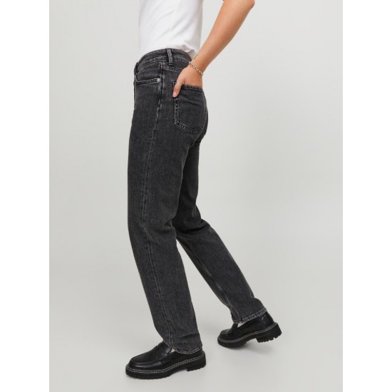 Jack & Jones JJXX Γυναικείο Jean Straight Fit Mid Waist 12229026-Black Denim