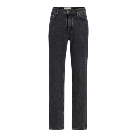 Jack & Jones JJXX Γυναικείο Jean Straight Fit Mid Waist 12229026-Black Denim