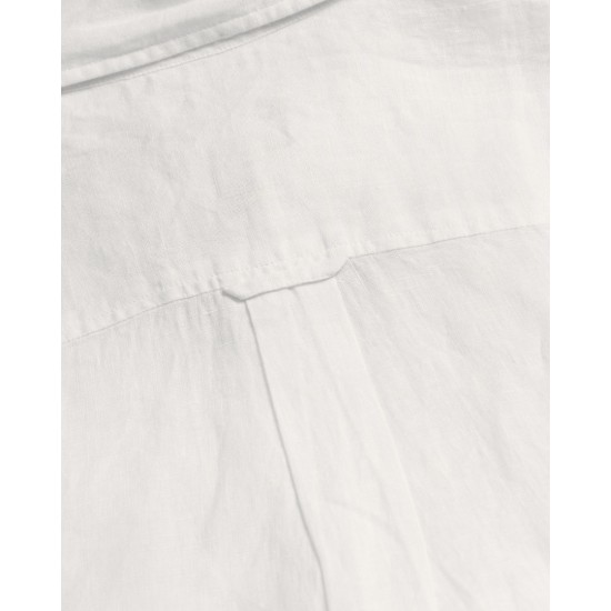 Gant Γυναικείο Λινό Πουκάμισο Chambray Κανονική Γραμμή 4300277 110 Λευκό
