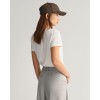 GANT Women's Cotton Regular Fit Shield T-Shirt 4200200 110 White
