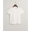 GANT Women's Cotton Regular Fit Shield T-Shirt 4200200 110 White