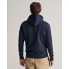 GANT Men's Cotton Regular Fit Shield Hoodie 2007058 433 Evening Blue