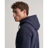 GANT Men's Cotton Regular Fit Shield Hoodie 2007058 433 Evening Blue