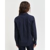 GANT Women's Cotton Voile Regular Fit Dot Print Shirt 4300418 433 Evening Blue