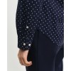 GANT Women's Cotton Voile Regular Fit Dot Print Shirt 4300418 433 Evening Blue