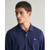 GANT Men's Cotton Regular Fit Shield Pique Polo 2230 433 Evening Blue