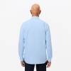 LACOSTE Men's Organic Cotton Regular Fit Gingham Poplin Shirt CH5621 00 F6Z Light Blue LACOSTE Men's Organic Cotton Regular Fit Gingham Poplin Shirt CH5621 00 F6Z Light Blue
